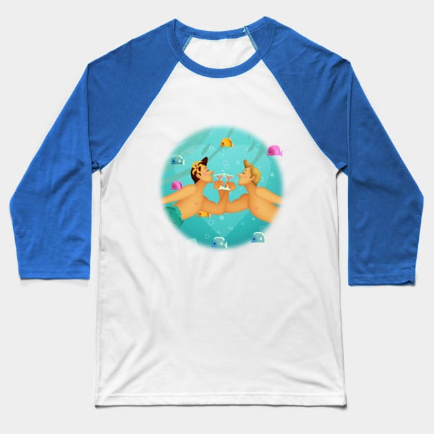 a little gay under the sea celebration Baseball T-Shirt by richhwalsh